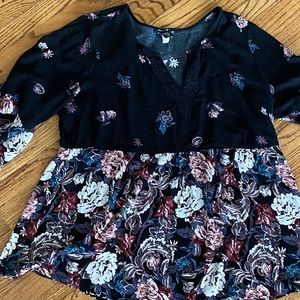Torrid Floral Tunic Top